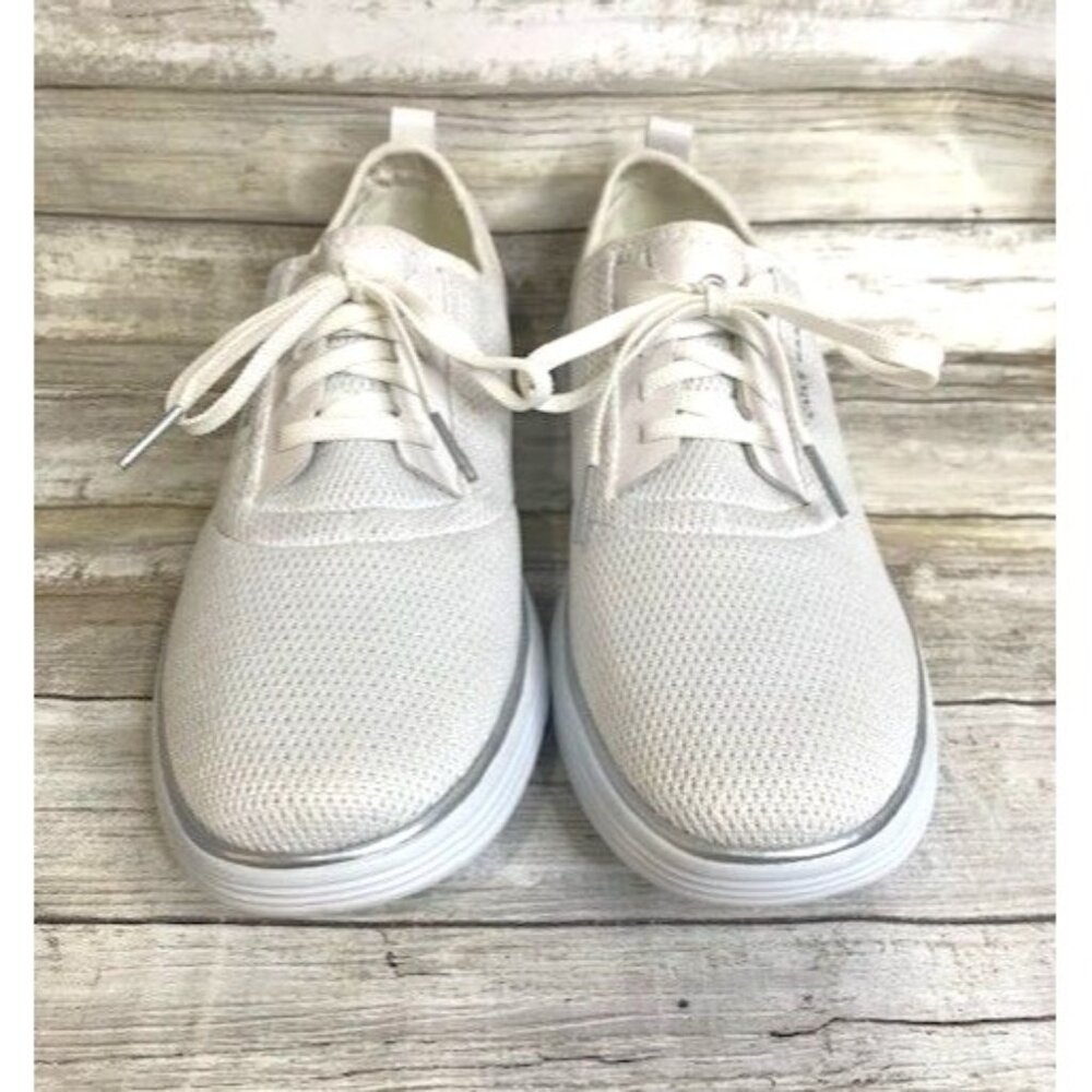 Cole Haan Womens Grand Crosscourt Knit Sneakers Size 10B‎ White & Snakeskin